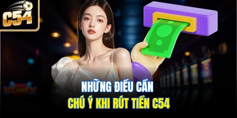 Những điều cần chú ý khi rút tiền C54